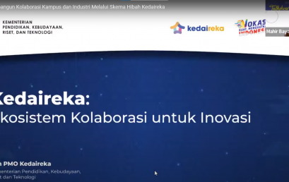 Talkshow Membangun Kolaborasi Kampus dan Industri melalui skema Hibah Kedaireka
