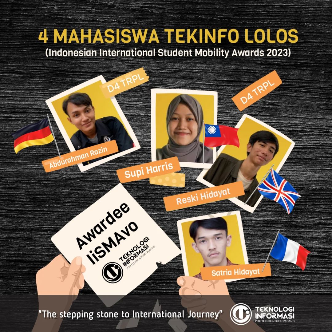 4 mahasiswa TEKINFO Lolos IISMAVO 2023 4 mahasiswa TEKINFO Lolos IISMAVO 2023