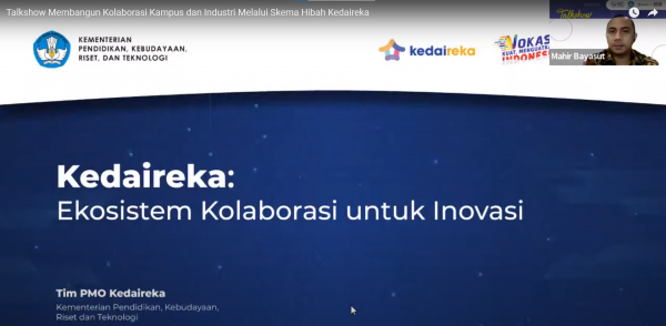 Talkshow Membangun Kolaborasi Kampus Dan Industri Melalui Skema Hibah