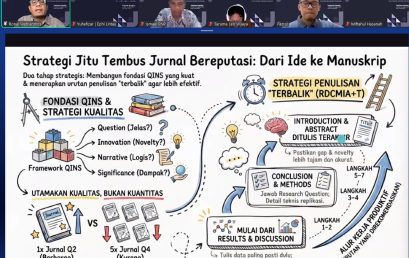 TECHNO CENTER Sukses Gelar Webinar Perdana: Strategi Tembus Jurnal Bereputasi, Diikuti Peserta dari Seluruh Indonesia