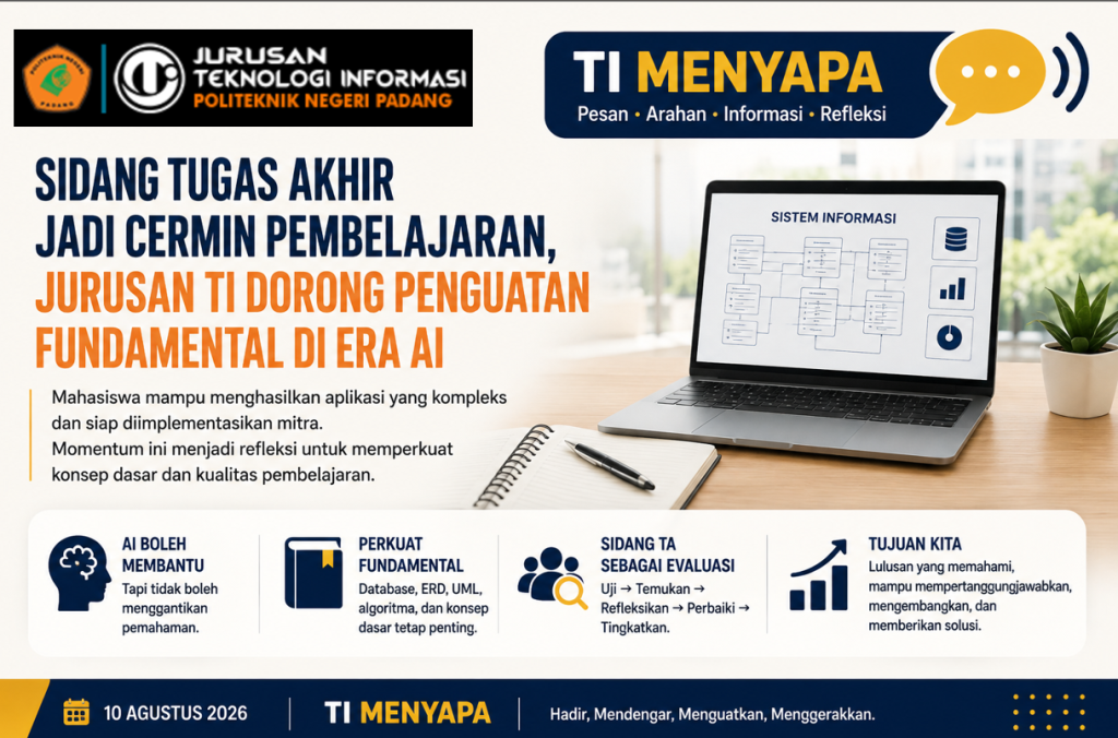 Sidang Tugas Akhir Jadi Cermin Pembelajaran, Jurusan TI Dorong Penguatan Fundamental di Era AI