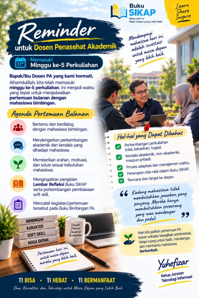 Jurusan TI PNP Perkuat Peran Dosen Penasehat Akademik untuk Mendukung Perkembangan dan Kualitas Mahasiswa